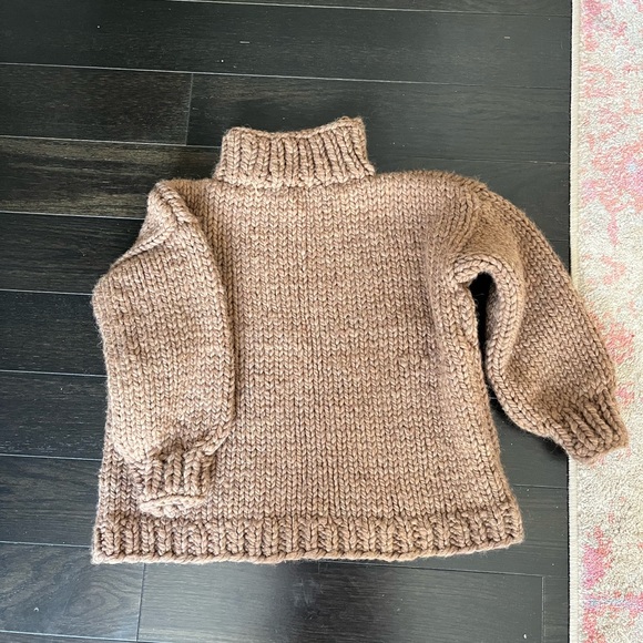 Handmade brown sweater - Picture 2 of 3